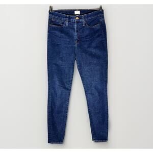 J Crew Denim Jeans Womens‎ 31x28 Medium Wash 9" High Rise Toothpick Ankle Pencil